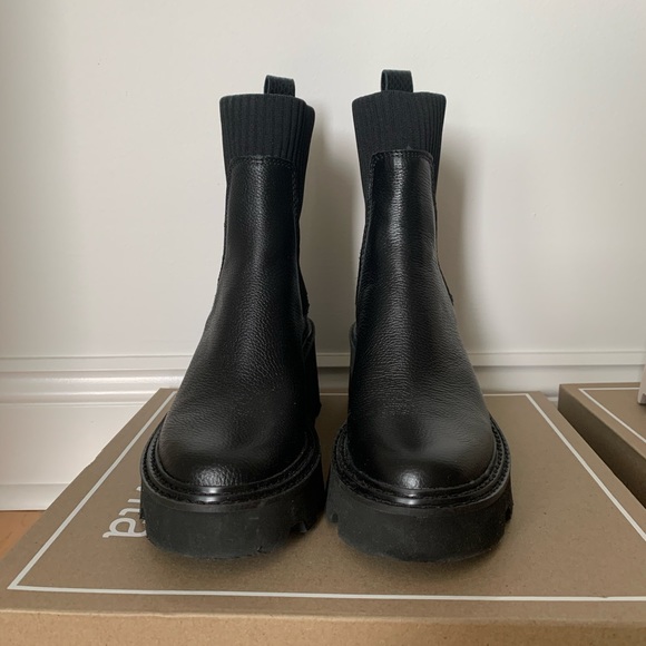 Dolce Vita Hoven H2O leather boot, black, size 7 - Picture 3 of 14